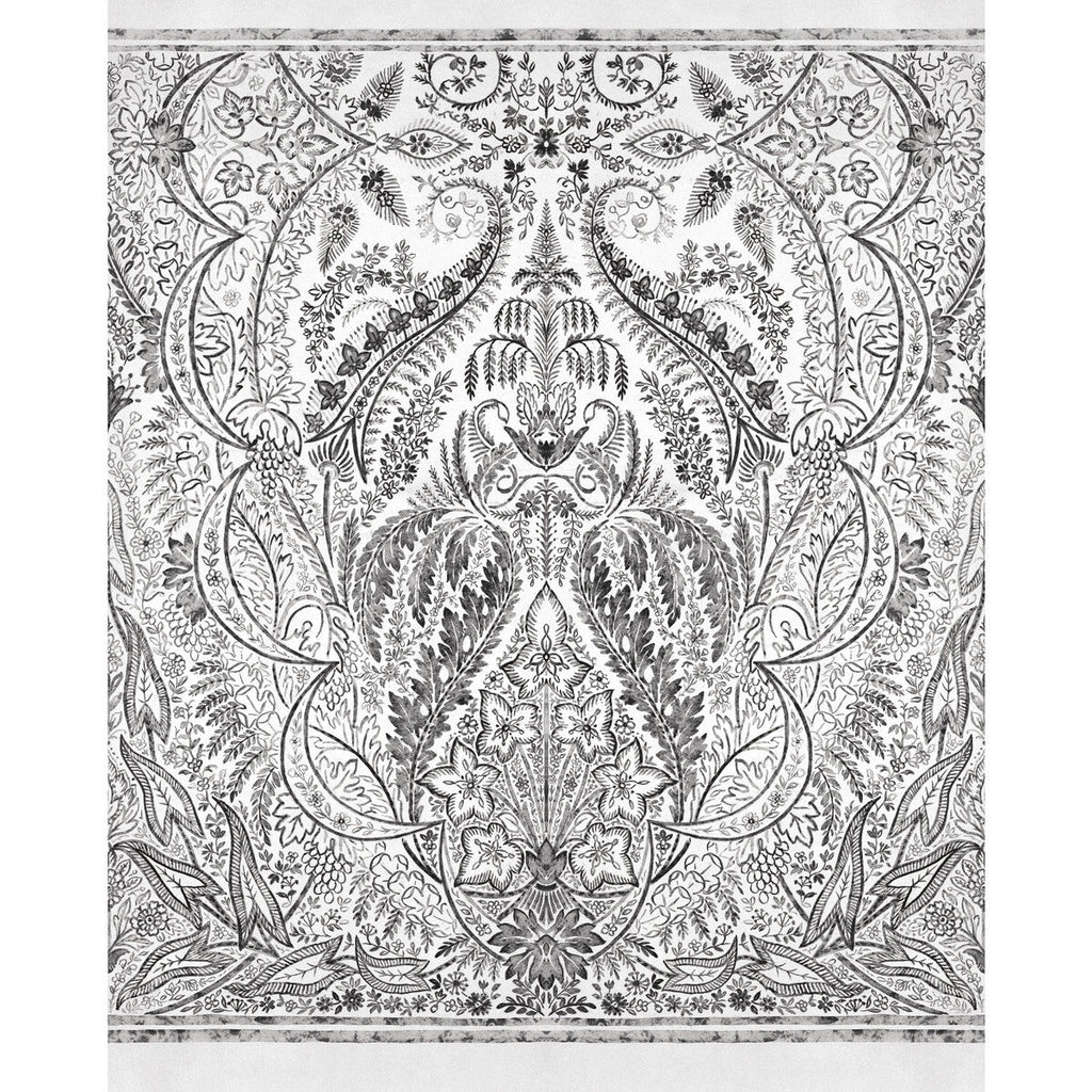 Kravet Design - W3901-81 Black | Kravet Design | Damask Resource Library | Botanical & Floral Damask Wallcovering Print