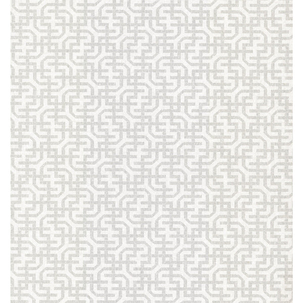 Kravet Design - W3907-11 White | Kravet Design | Ronald Redding Traveler |Geometric Metallic Wallcovering Print