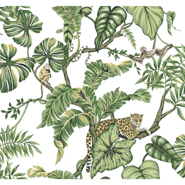 Kravet Design - W3915-3 White | Kravet Design | Ronald Redding Traveler | Botanical & Floral Animal/Insects Wallcovering Print