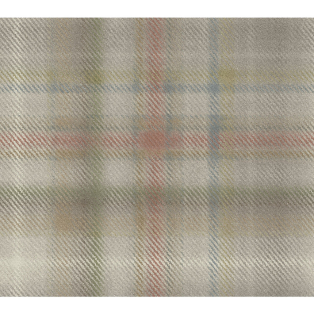 Kravet Design - W3916-6 Beige | Kravet Design | Ronald Redding Traveler |Plaid / Check Wallcovering Print