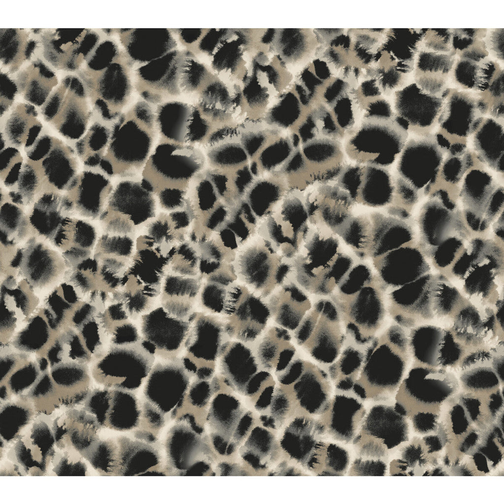 Kravet Design - W3917-86 Black | Kravet Design | Ronald Redding Traveler |Modern Animal Skins Wallcovering Print