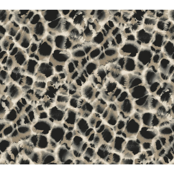Kravet Design - W3917-86 Black | Kravet Design | Ronald Redding Traveler |Modern Animal Skins Wallcovering Print
