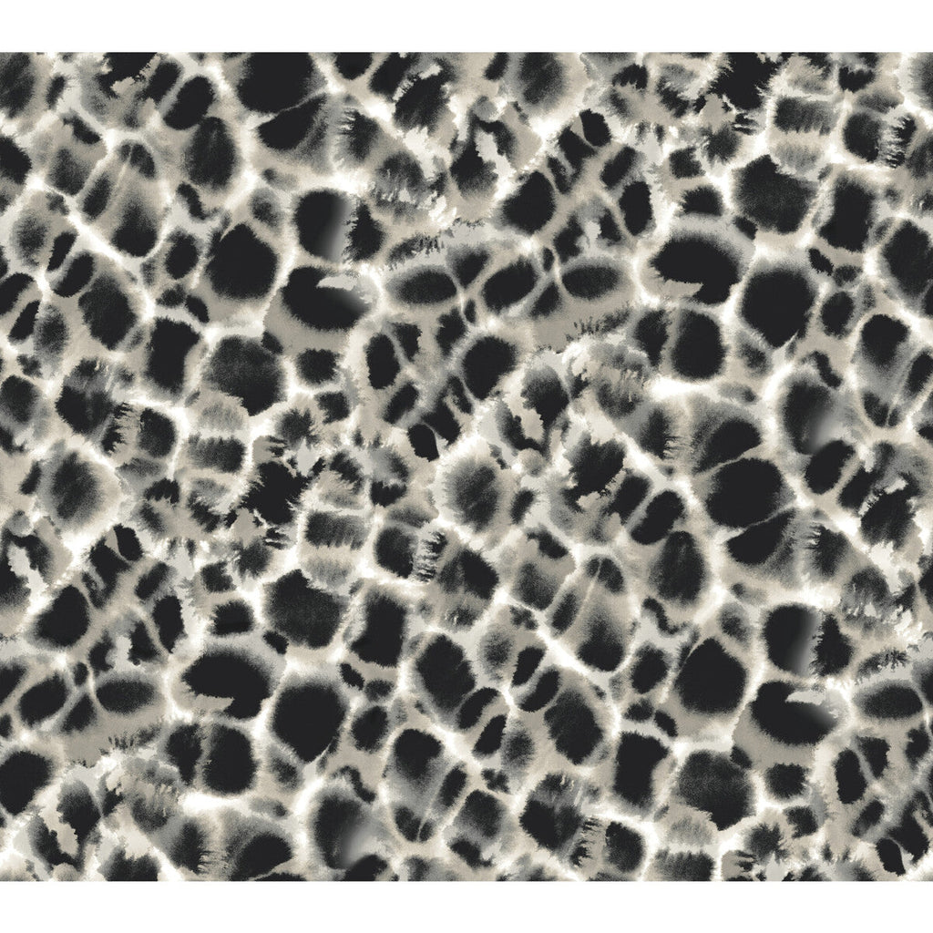 Kravet Design - W3917-8 Black | Kravet Design | Ronald Redding Traveler |Modern Animal Skins Wallcovering Print
