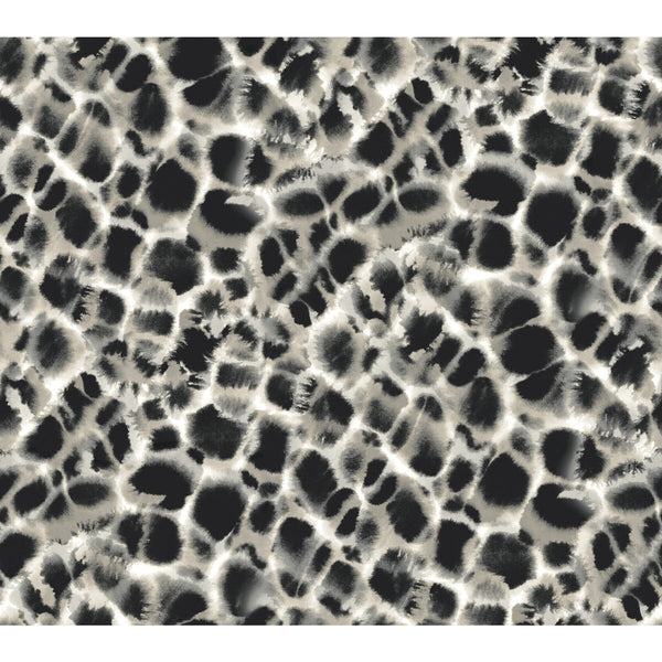 Kravet Design - W3917-8 Black | Kravet Design | Ronald Redding Traveler |Modern Animal Skins Wallcovering Print