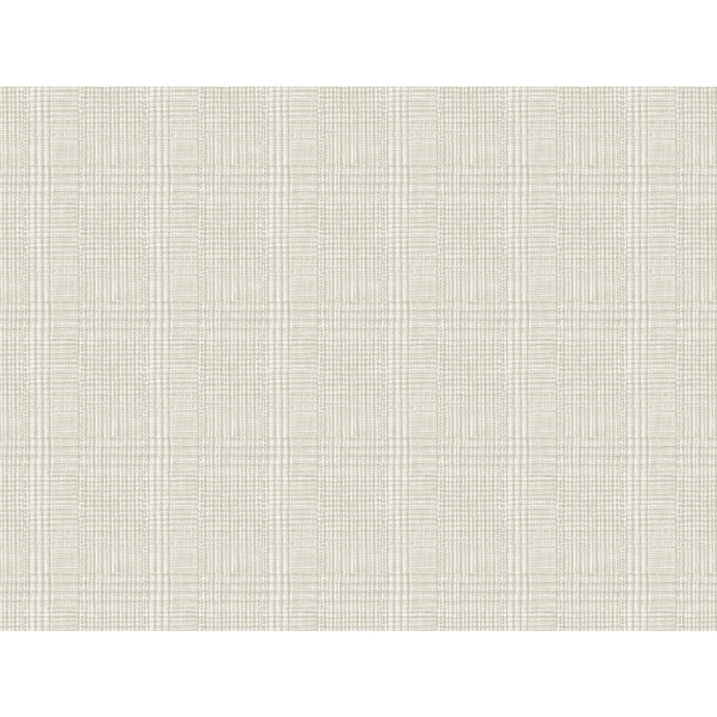 Kravet Design - W3918-116 Ivory | Kravet Design | Ronald Redding Traveler |Plaid / Check Wallcovering Print