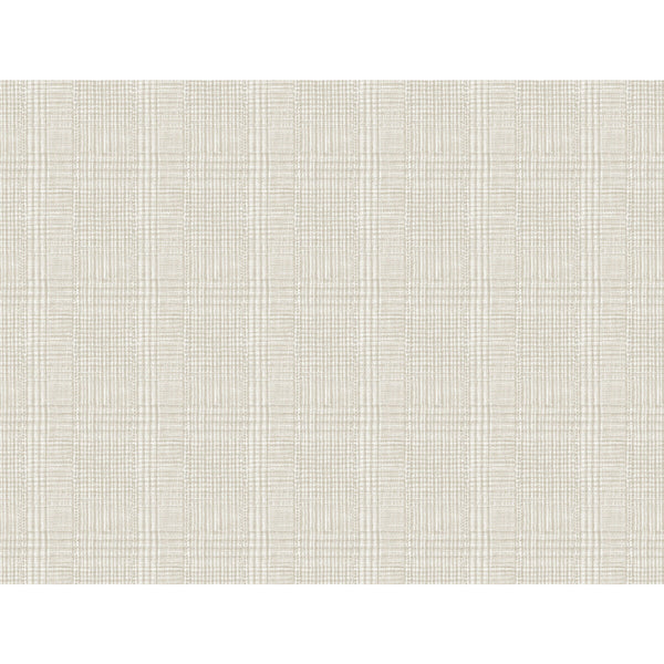 Kravet Design - W3918-116 Ivory | Kravet Design | Ronald Redding Traveler |Plaid / Check Wallcovering Print