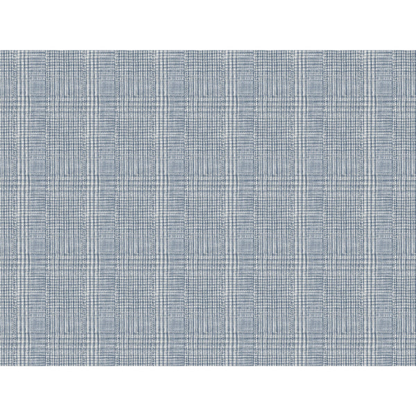 W3918-5 Blue | Kravet Design | Ronald Redding Traveler |Plaid / Check Wallcovering Print
