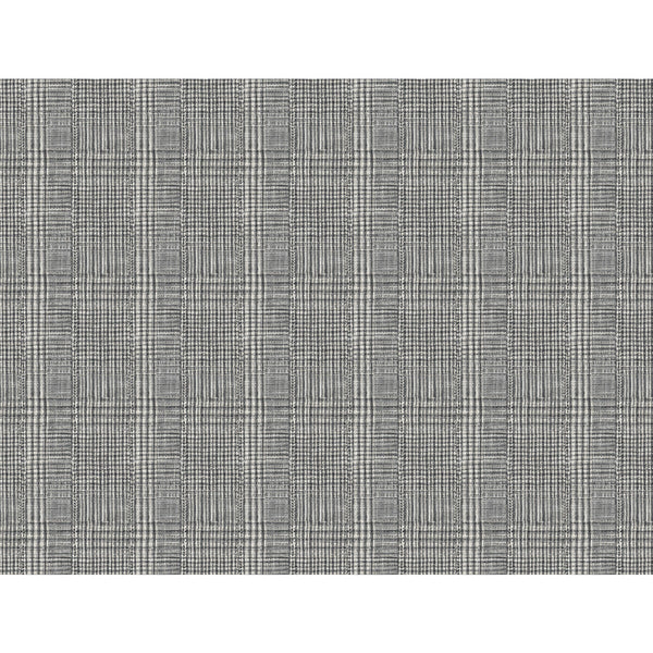 Kravet Design - W3918-81 Black | Kravet Design | Ronald Redding Traveler |Plaid / Check Wallcovering Print