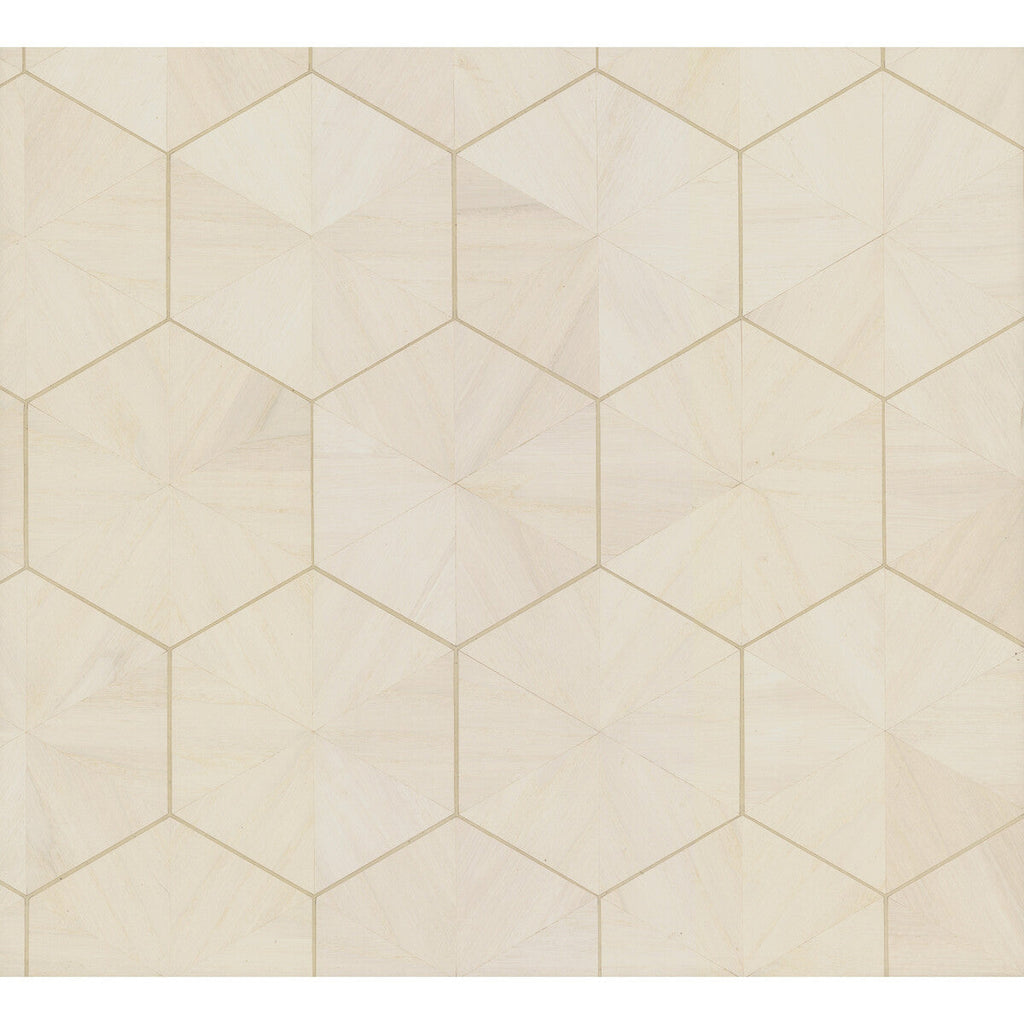 Kravet Design - W3920-1 Ivory | Kravet Design | Ronald Redding Traveler | Geometric Wallcovering Print