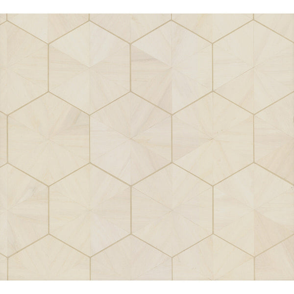 Kravet Design - W3920-1 Ivory | Kravet Design | Ronald Redding Traveler | Geometric Wallcovering Print