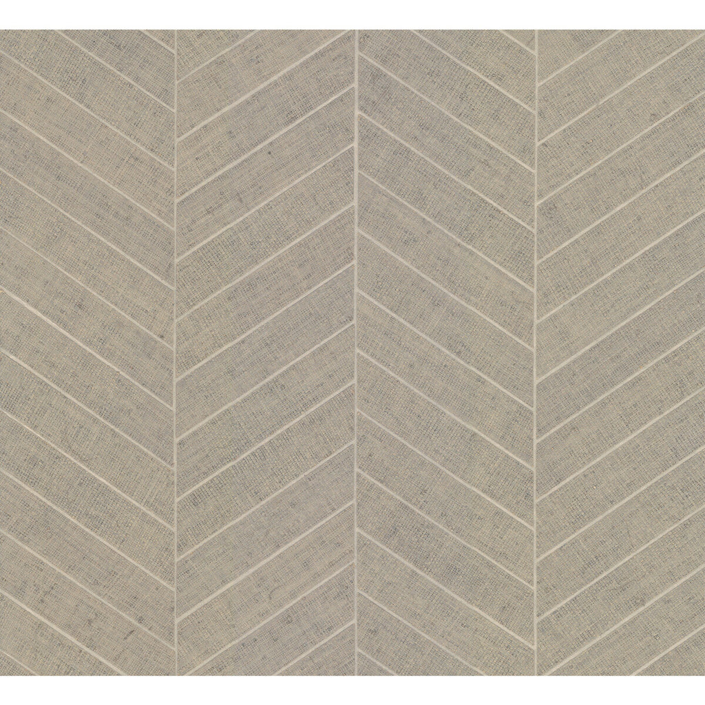 Kravet Design - W3921-16 Ivory | Kravet Design | Ronald Redding Traveler |Geometric Metallic Wallcovering Grasscloth
