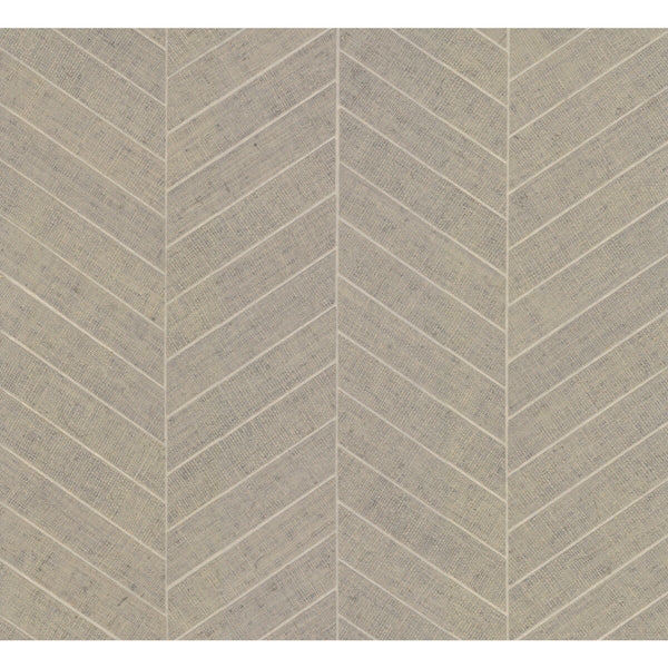 Kravet Design - W3921-16 Ivory | Kravet Design | Ronald Redding Traveler |Geometric Metallic Wallcovering Grasscloth