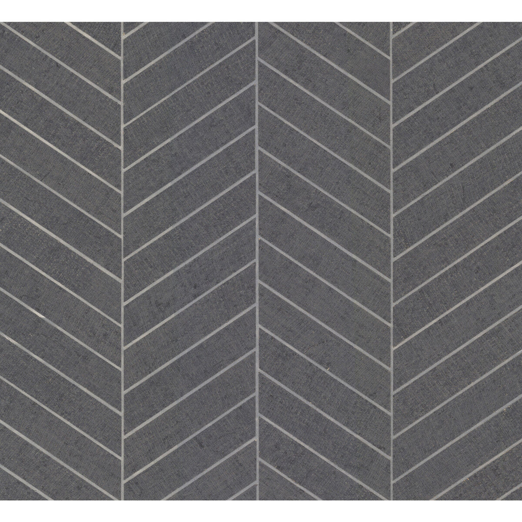 Kravet Design - W3921-21 Charcoal | Kravet Design | Ronald Redding Traveler |Geometric Metallic Wallcovering Grasscloth
