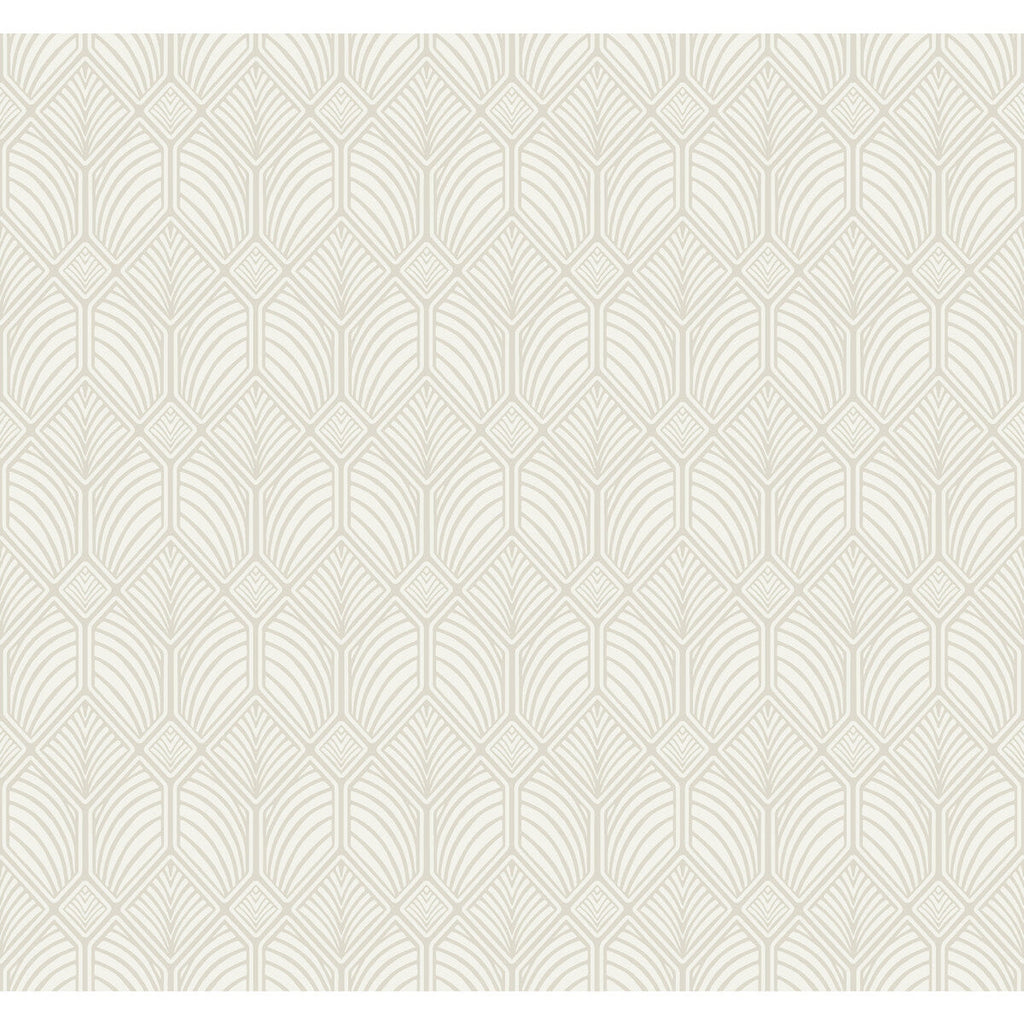 W3931 - 1116 Taupe | Kravet Design | Ronald Redding Arts & Crafts | Geometric Wallcovering Print
