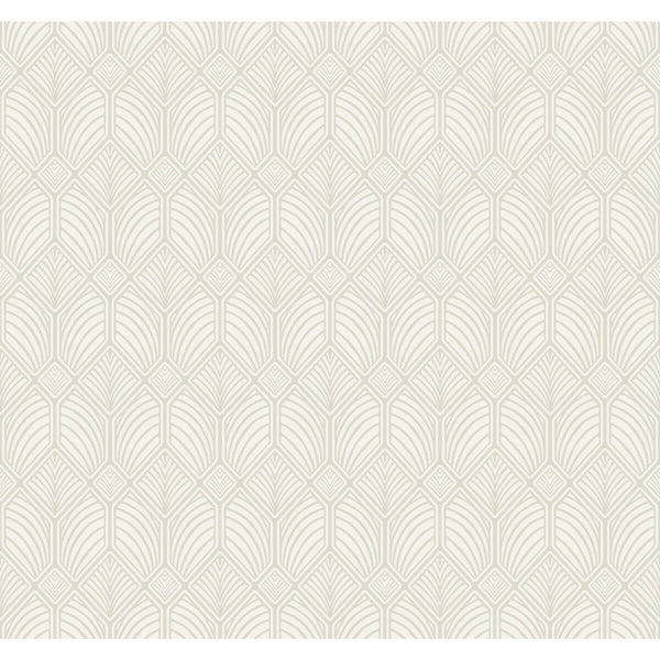W3931 - 1116 Taupe | Kravet Design | Ronald Redding Arts & Crafts | Geometric Wallcovering Print