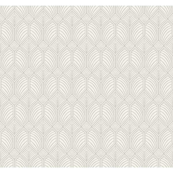 W3931 - 11 Grey | Kravet Design | Ronald Redding Arts & Crafts | Geometric Wallcovering Print