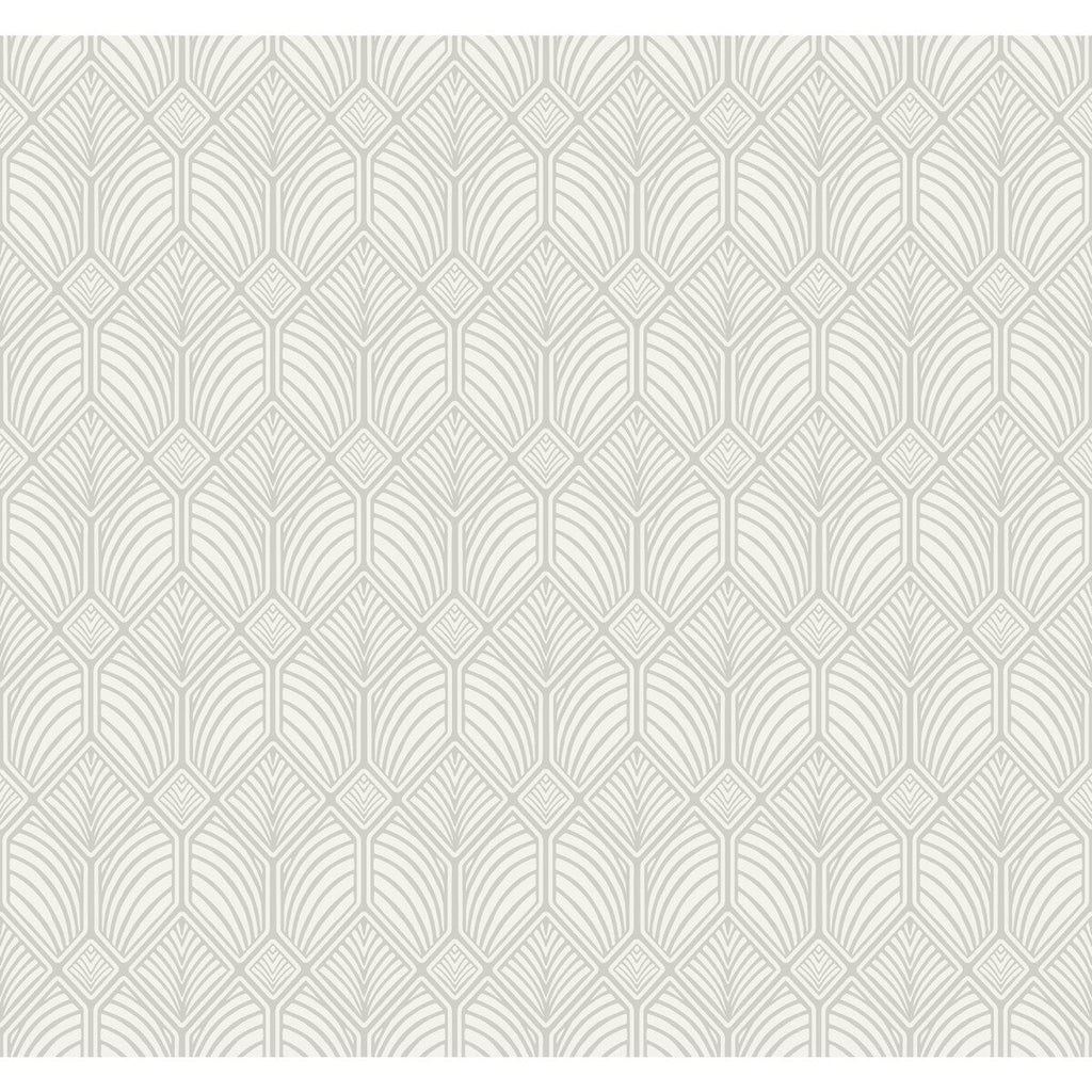 W3931 - 11 Grey | Kravet Design | Ronald Redding Arts & Crafts | Geometric Wallcovering Print