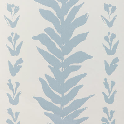 Climbing Leaves Wp - Chambray Blue | Kravet Couture | Atelier Wallcovering | Botanical & Floral Wallcovering Print