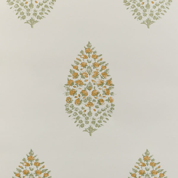 Atelier Paisley Wp - Wheat Green | Kravet Couture | Atelier Wallcovering | Botanical & Floral Paisley Wallcovering Print