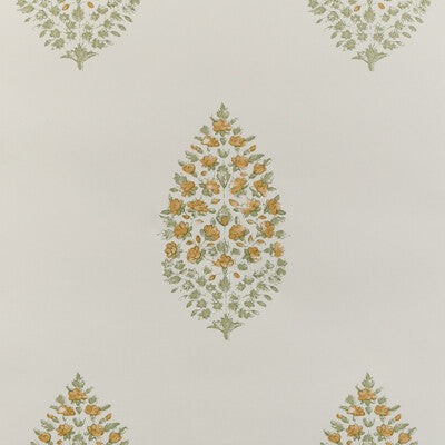 Atelier Paisley Wp - Wheat Green | Kravet Couture | Atelier Wallcovering | Botanical & Floral Paisley Wallcovering Print