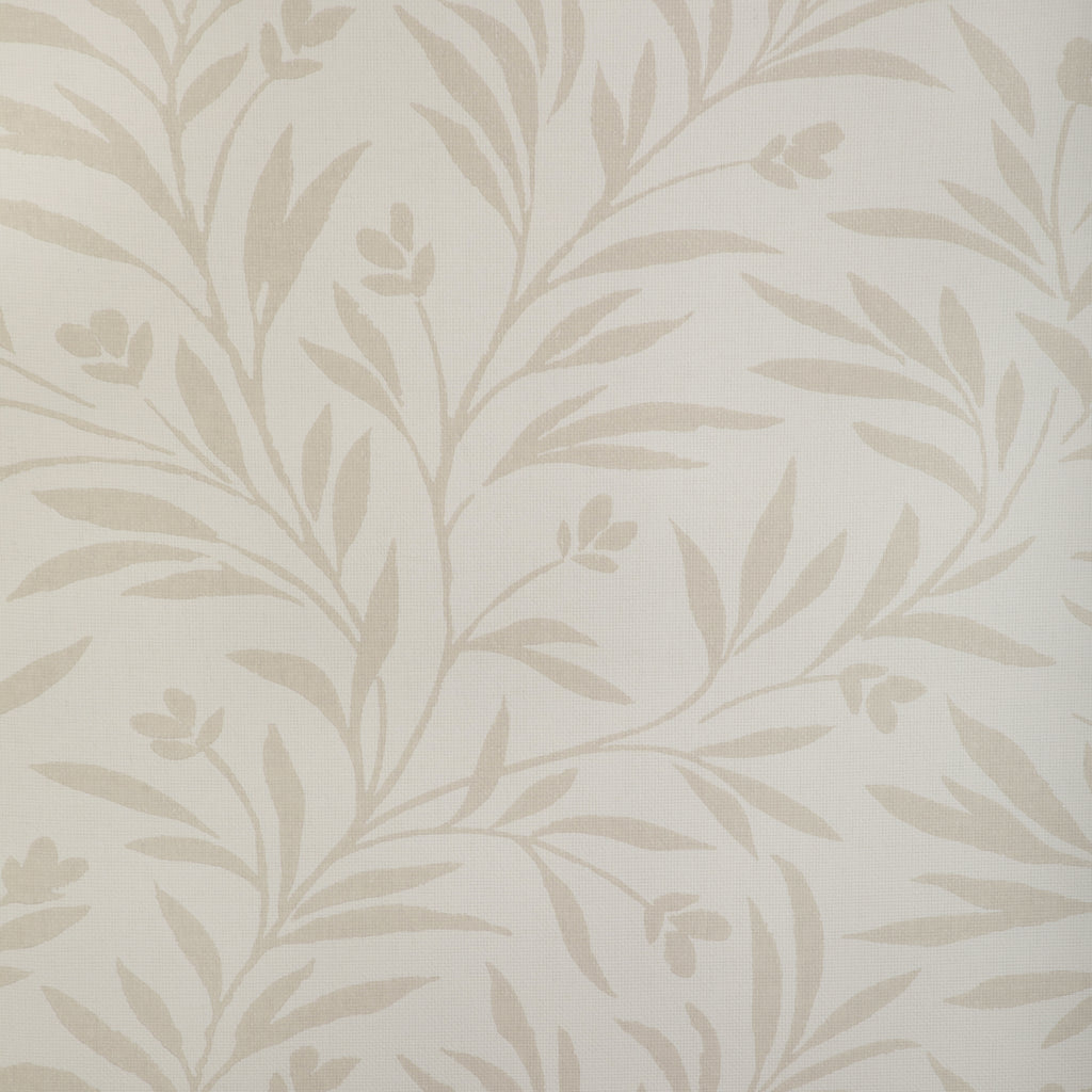 Wispy Vines Wp - Natural Beige | Kravet Couture | Atelier Wallcovering | Botanical & Floral Wallcovering Print