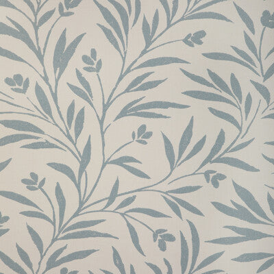Wispy Vines Wp - Chambray Blue | Kravet Couture | Atelier Wallcovering | Botanical & Floral Wallcovering Print