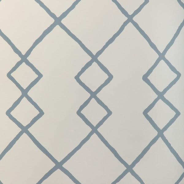 Geo Graphica Wp - Chambray Blue | Kravet Couture | Atelier Wallcovering |Global Geometric Wallcovering Print