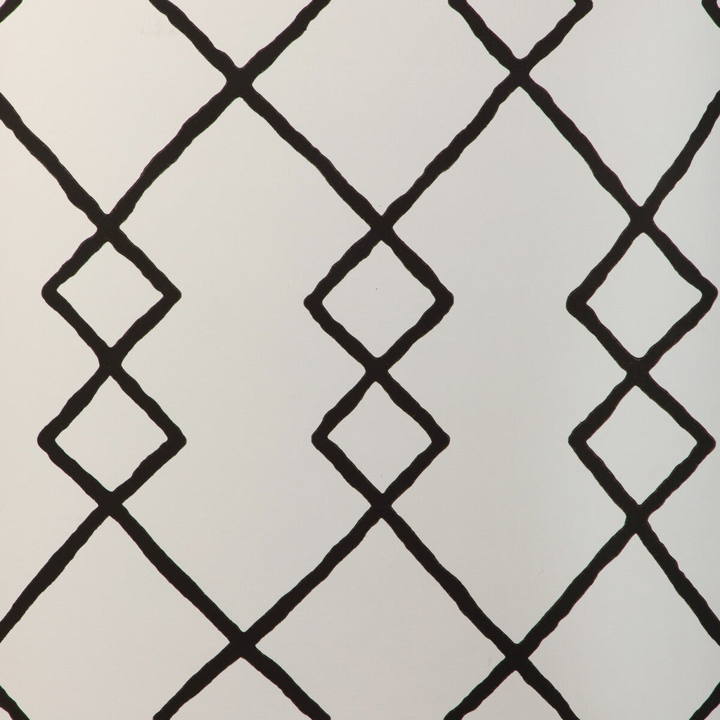 Geo Graphica Wp - Onyx Black | Kravet Couture | Atelier Wallcovering |Global Geometric Wallcovering Print