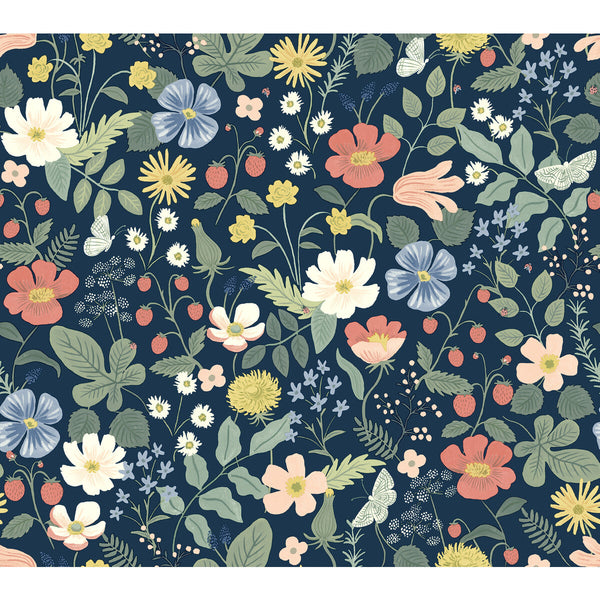 Kravet Design - W3943-312 Blue Wallcovering | Kravet