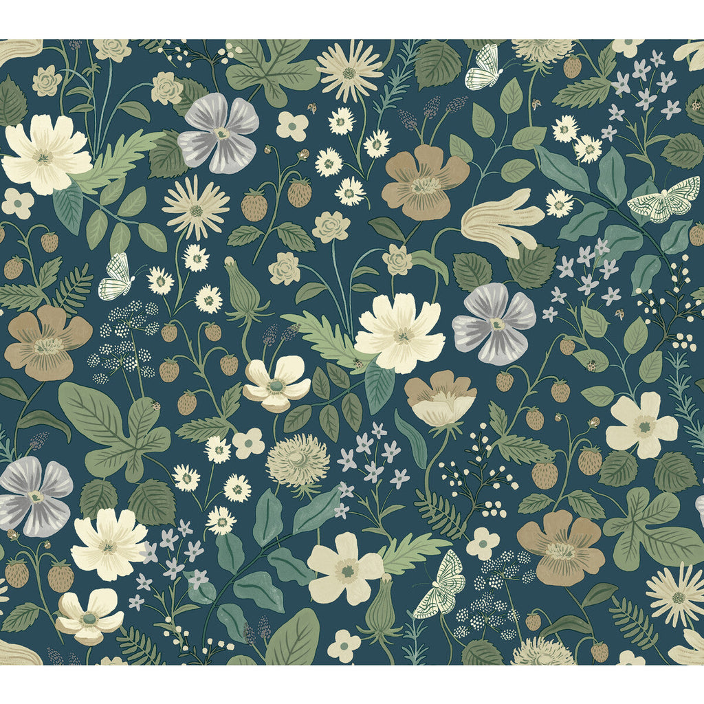 Kravet Design - W3943-350 Green | Kravet Design | Rifle Paper Co Second Edition | Botanical & Floral Wallcovering Print