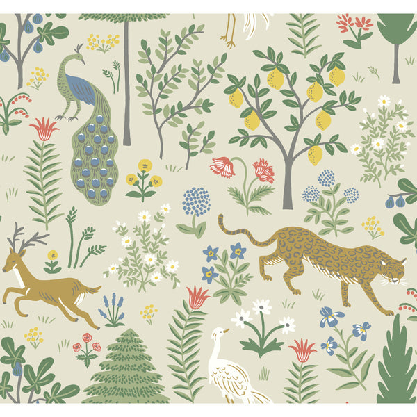 Kravet Design - W3945-1614 Gold | Kravet Design | Rifle Paper Co Second Edition | Botanical & Floral Animal/Insects Wallcovering Print