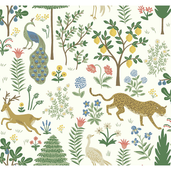 Kravet Design - W3945-31 White | Kravet Design | Rifle Paper Co Second Edition | Botanical & Floral Animal/Insects Wallcovering Print