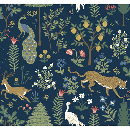 Kravet Design - W3945-84 Blue Wallcovering | Kravet