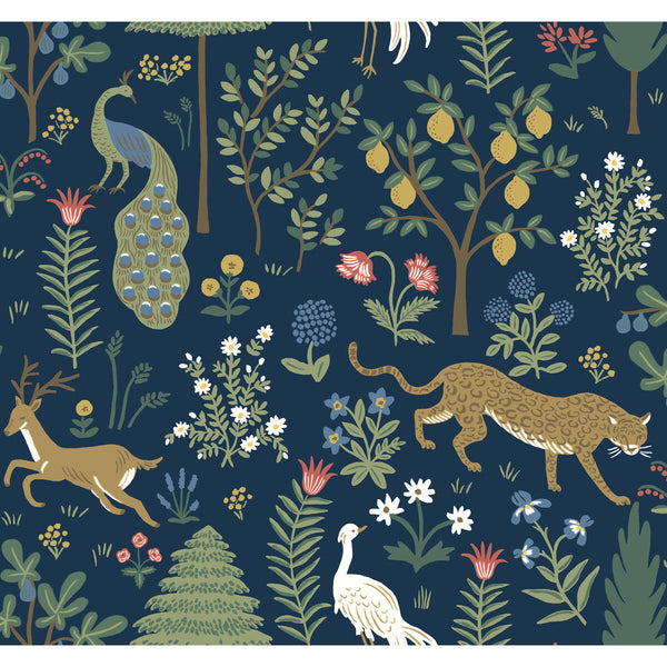 Kravet Design - W3945-84 Blue Wallcovering | Kravet