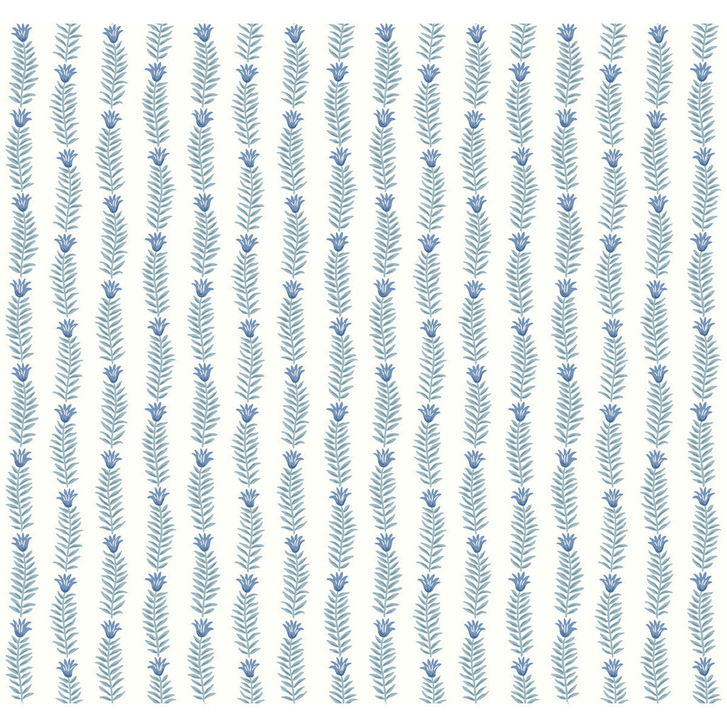 Kravet Design - W3946-155 Blue | Kravet Design | Rifle Paper Co Second Edition | Botanical & Floral Metallic Wallcovering Print