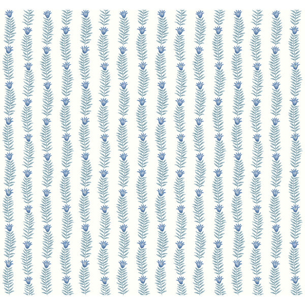Kravet Design - W3946-155 Blue | Kravet Design | Rifle Paper Co Second Edition | Botanical & Floral Metallic Wallcovering Print