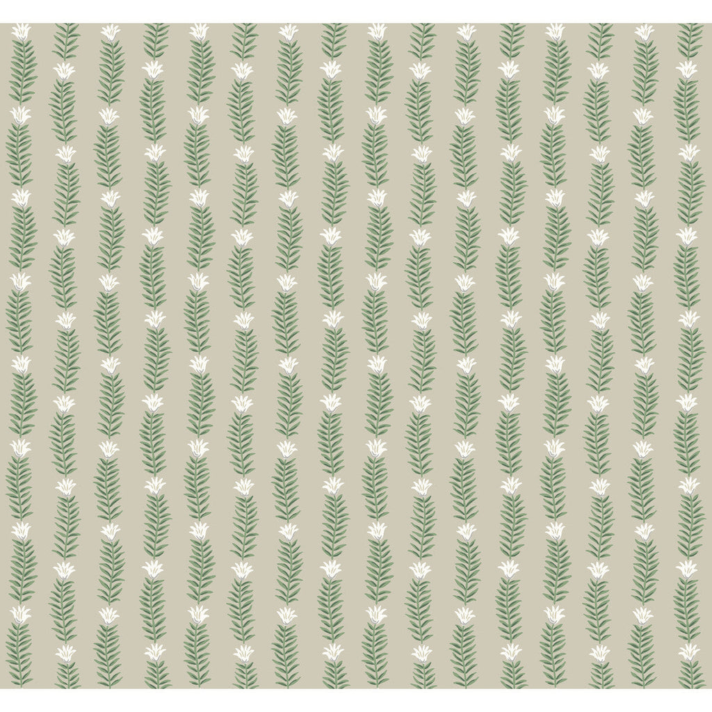 Kravet Design - W3946-316 Beige | Kravet Design | Rifle Paper Co Second Edition | Botanical & Floral Metallic Wallcovering Print