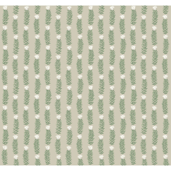 Kravet Design - W3946-316 Beige | Kravet Design | Rifle Paper Co Second Edition | Botanical & Floral Metallic Wallcovering Print