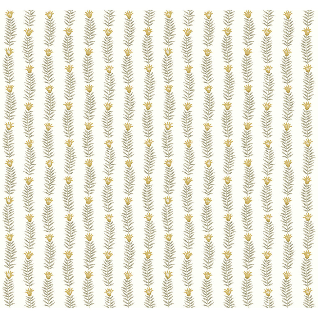 Kravet Design - W3946-430 White | Kravet Design | Rifle Paper Co Second Edition | Botanical & Floral Metallic Wallcovering Print