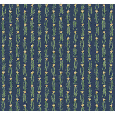 Kravet Design - W3946-523 Blue Wallcovering | Kravet