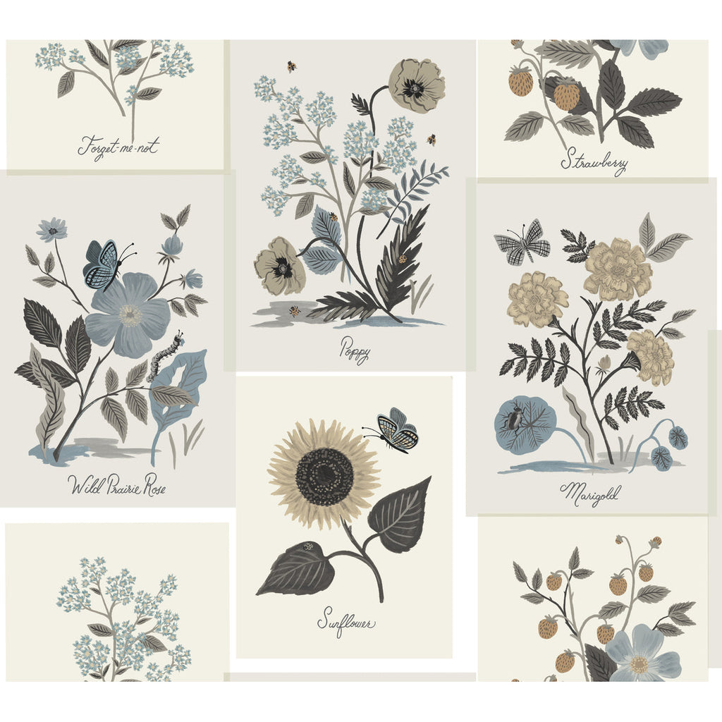 Kravet Design - W3947-6106 Brown | Kravet Design | Rifle Paper Co Second Edition | Botanical & Floral Wallcovering Print