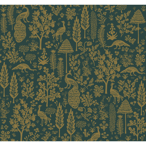 Kravet Design - W3951-34 Green | Kravet Design | Rifle Paper Co Second Edition | Botanical & Floral Animal/Insects Wallcovering Print