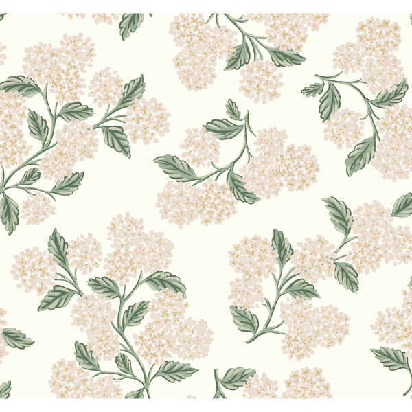 Kravet Design - W3952-117 Pink | Kravet Design | Rifle Paper Co Second Edition | Botanical & Floral Metallic Wallcovering Print