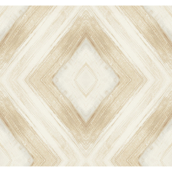 Kravet Design - W3959-16 Beige | Kravet Design | Benson-Cobb Signature Wallcovering |Diamond Geometric Wallcovering Print