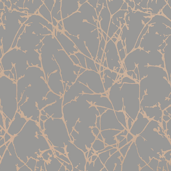 Arbor, Andesite Wallcoverings | Romo