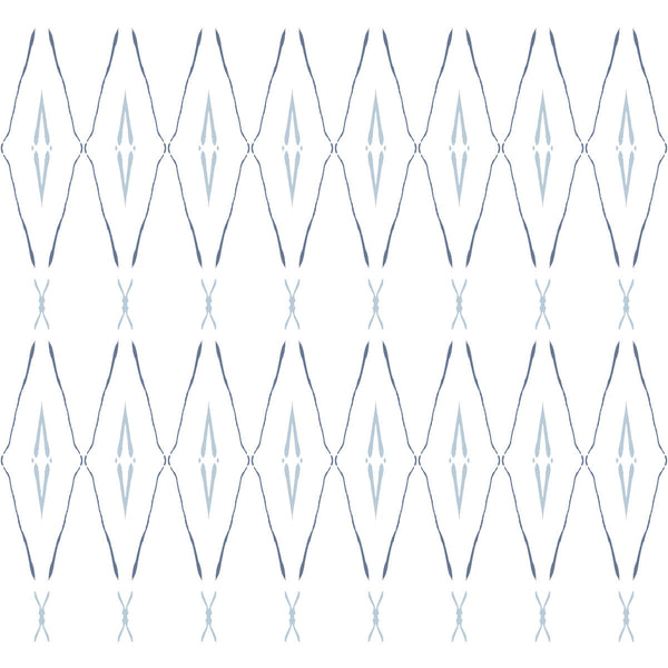 Kravet Design - W3963-155 Blue | Kravet Design | Benson-Cobb Signature Wallcovering |Diamond Geometric Wallcovering Print