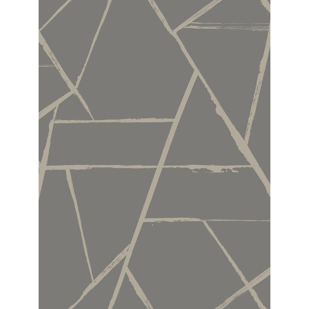 Kravet Design - W3964-2111 Grey | Kravet Design | Benson-Cobb Signature Wallcovering |Modern Geometric Wallcovering Print