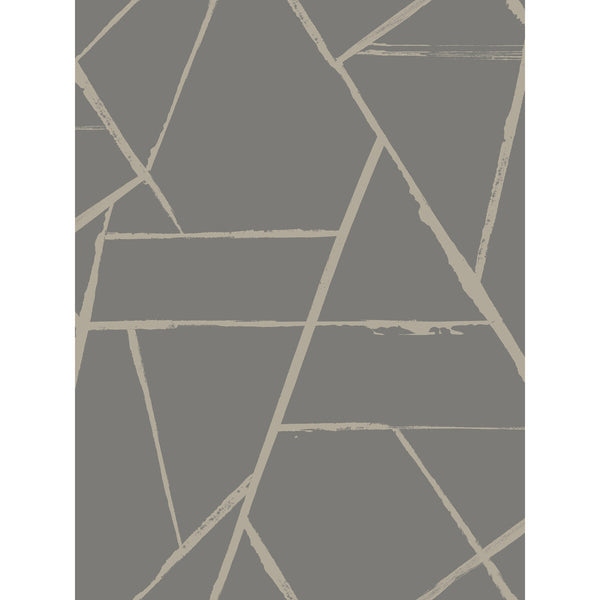 Kravet Design - W3964-2111 Grey | Kravet Design | Benson-Cobb Signature Wallcovering |Modern Geometric Wallcovering Print