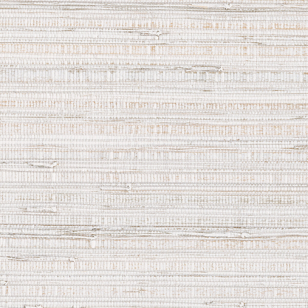 Kravet Design - W3972-1 White | Kravet Design | Elements Ii Naturals | Solid Texture Wallcovering Grasscloth