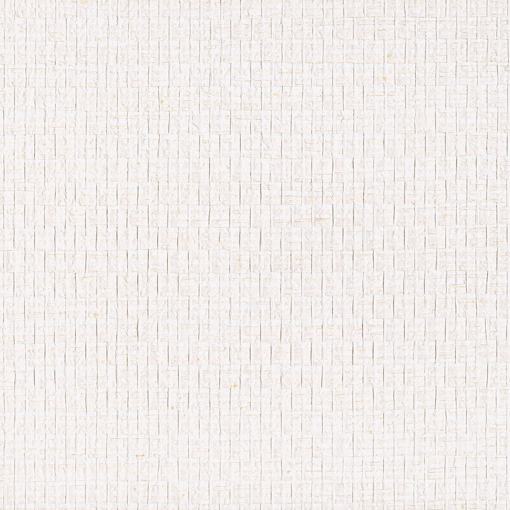 Kravet Design - W3978-101 White | Kravet Design | Elements Ii Naturals | Solid Texture Wallcovering Grasscloth